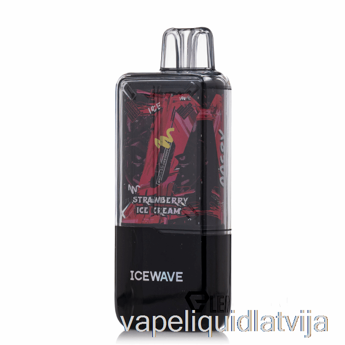 Icewave X8500 Vienreizējās Lietošanas Zemeņu Saldējuma Vape šķidrums